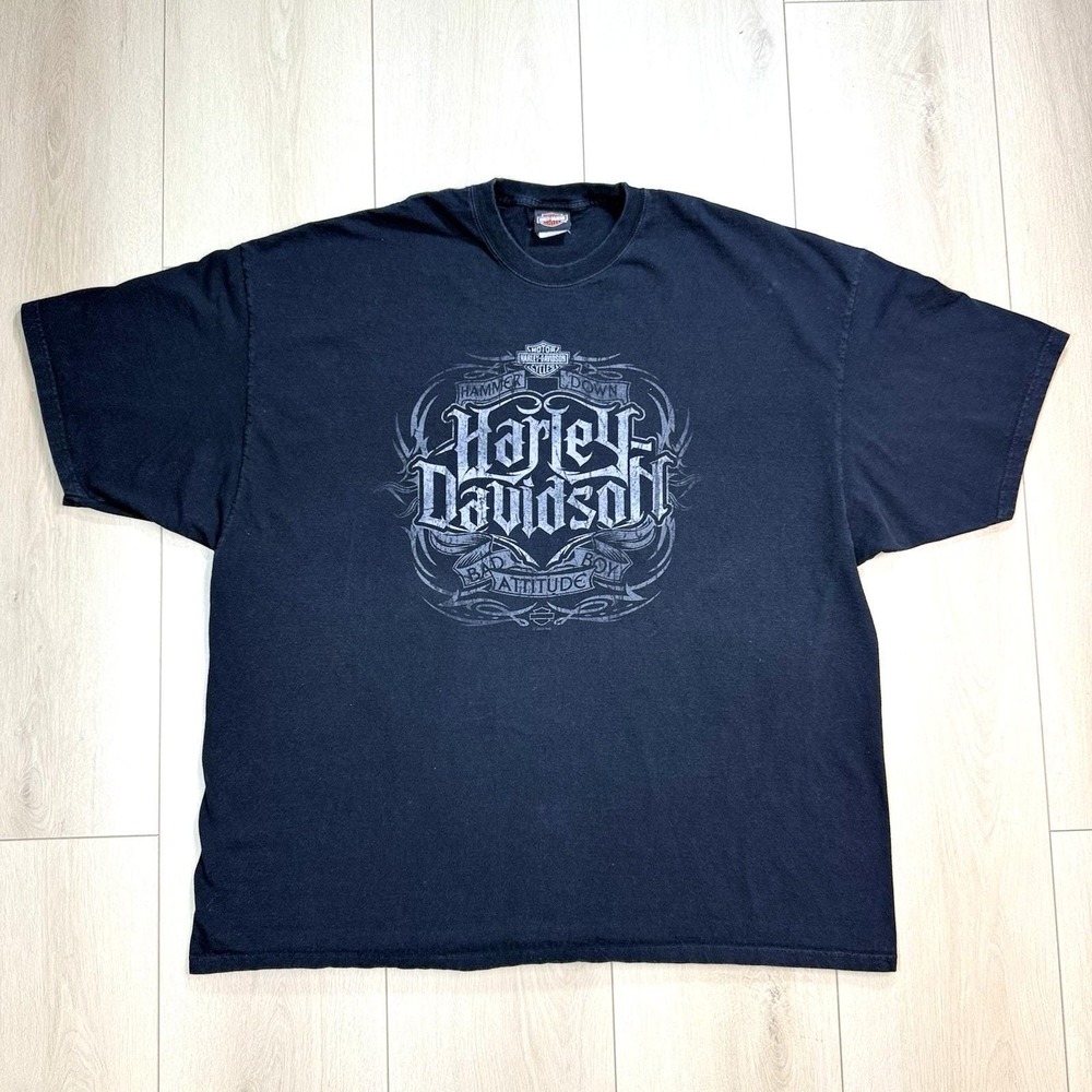 Harley-Davidson 2012 Bad Boy Attitude Tee‎ 4XL Black NJ Dealer Biker Shirt